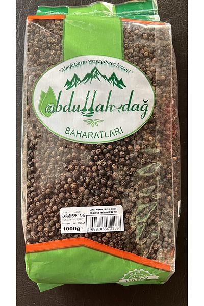 Hacıoğlu baharat Hatay Local Pure Grain Black Pepper 1 kg / 1000 Gr
