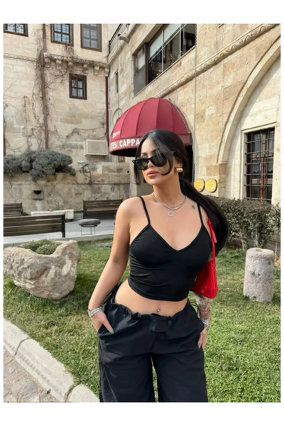 MY JOSHUA قماش سكوبا نسائي برقبة على شكل حرف V وحزام على شكل حرف V