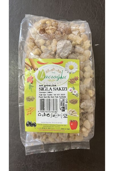 Hacıoğlu baharat Hatay Yöresel Ak Günlük Buhur Pohur Sığla Sakızı 500 gr