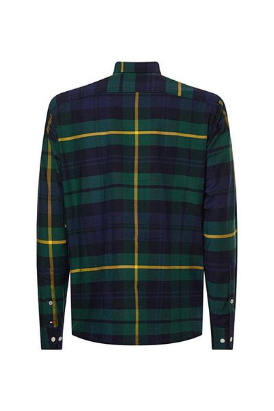 Tommy Hilfiger Schwarzes Blackwatch Cf-Shirt – aufgeblasenes Design
