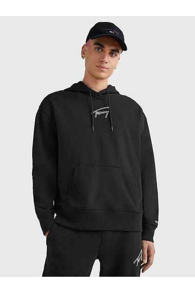 Tommy Hilfiger Tjm Rlxd Signature Mikina s kapucí