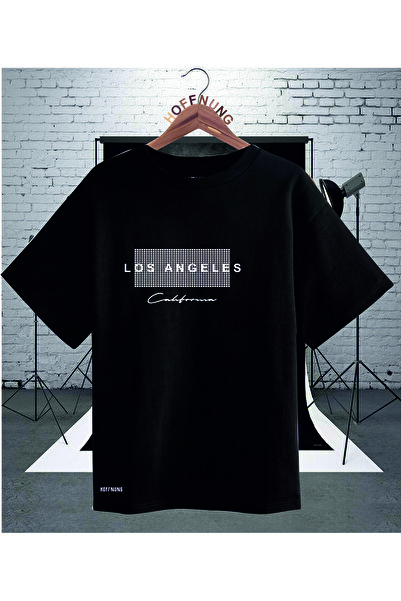 HOFFNUNG Μπλουζάκι Unisex με στάμπα Λος Άντζελες και Καλιφόρνια