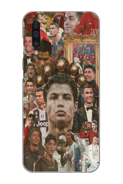Magic Ring Samsung Galaxy A50 - A30S Uyumlu Cristiano Ronaldo Tasarımlı Şeffa...
