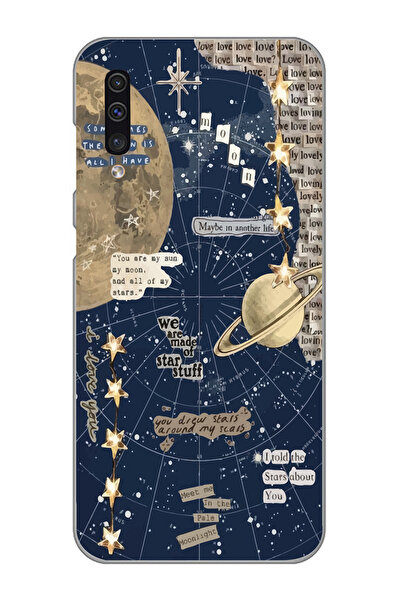 Magic Ring Samsung Galaxy A50 - A30S Uyumlu Gezegen Aesthetic Tasarımlı Şeffa...