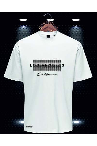 HOFFNUNG Μπλουζάκι Unisex με στάμπα Λος Άντζελες και Καλιφόρνια