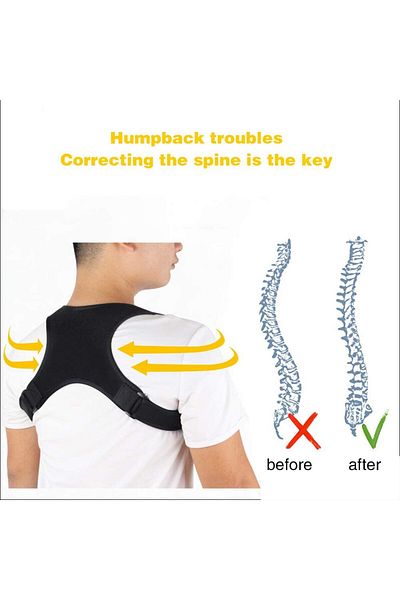Ankaflex Unisex Black Upright Posture Corset