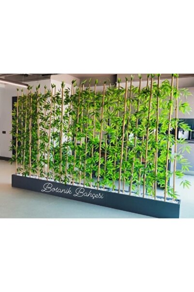 BotanikBahçem Yapay Bambu  Ağaçları 1.5 Mt Boy Bamboo Çubuk Seperatör 3 Set A...