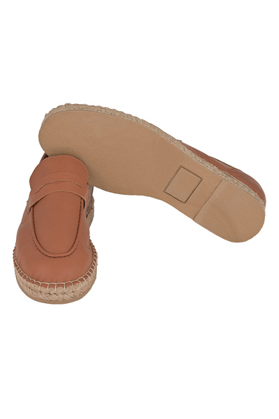 NOOSY Γνήσιο δέρμα Tan Ανδρική Χειροποίητη Εσπαντρίγια