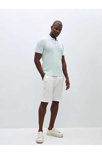 LC Waikiki Ανδρικό μπλουζάκι LCW Vision Polo με κοντό μανίκι Pique με σχέδιο