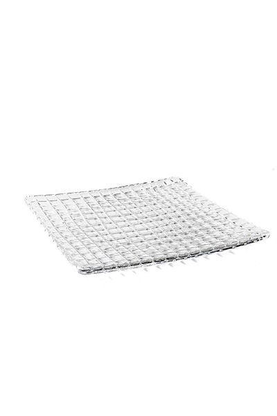 Mikasa Moor Large Square 2-Piece Glass Plate 28x28x2cm