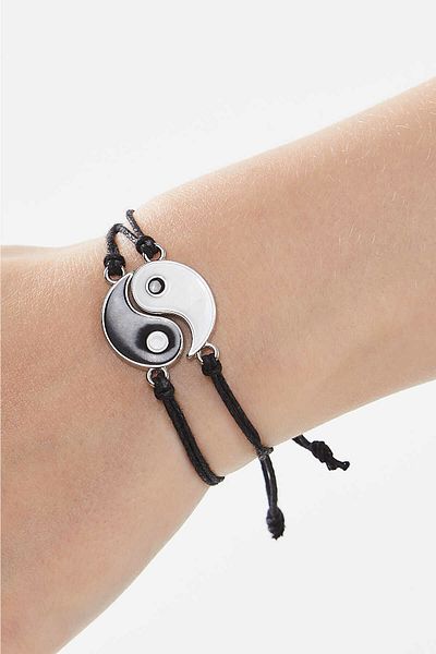 TREND COLLECTİON 2 Pieces Yin Yang Bracelet Lover Friendship Best Friends Bracelet