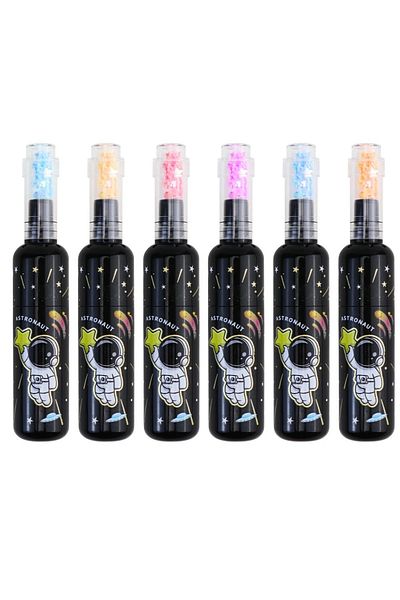 BEYZANA 6Pcs/Set Cute Astronaut Mini Marker Highlighter