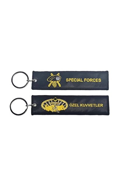 Seyhan Askeri Malzeme Özel Kuvvetler Nano Örme Anahtarlık (SİYAH) - Kumaş Ana...