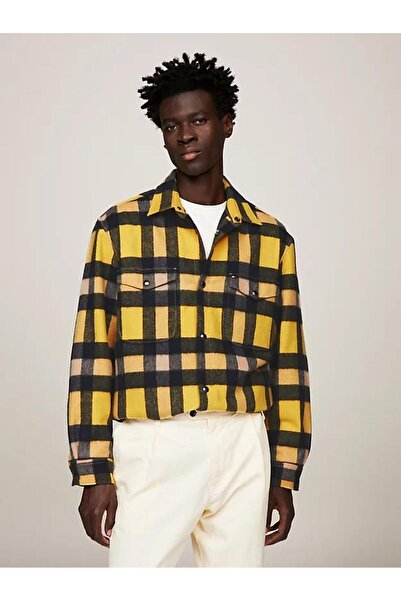 Tommy Hilfiger WOOL BLEND CHECK OVERSHIRT