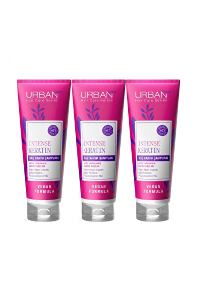 Urban Care شامبو العناية بالشعر بالكيراتين المكثف - 250 مل، 3 قطع