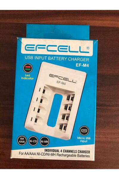 ENFAGO-EFCELL EFCELL M4 AA/AAA 4LÜ PİL ŞARJ CİHAZI