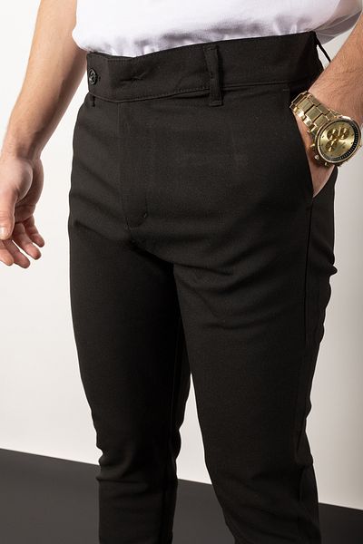 WAMOSSALAPLI Υφασμάτινο παντελόνι Slim Cut