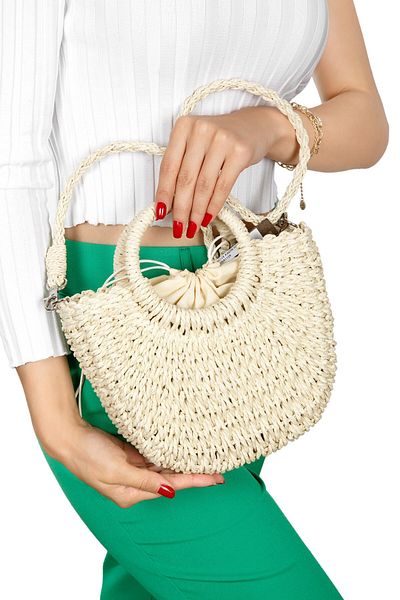 Matthew Cox Matthewcox Beige Women's Straw Handbag - Hsr1109
