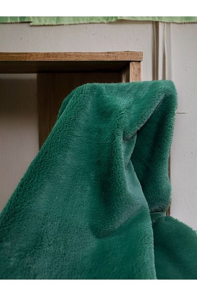 PLUSH STUDIO Zp Toscana 800 gr , Εισαγόμενο Πράσινο Λούτρινο Ύφασμα 100x150cm Rabbt Textile Home Textile
