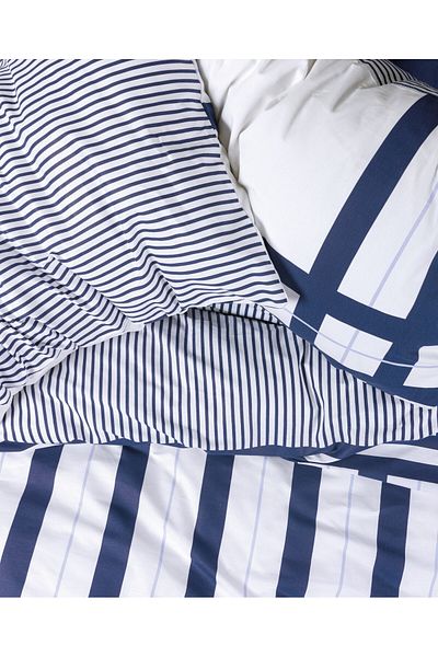 Cotton Box Σετ Παπλωματοθήκη Nobil Ranforce Διπλό Nifty Navy Blue