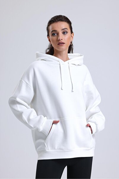 Miss Murem Cap.Oversize 3 Rope Sweatshirt-WHITE