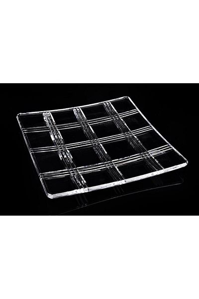 Mikasa Moor Square 2-Piece Glass Plate 28x28x2cm