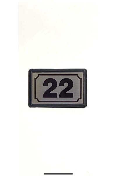 temiz iş Yapışkanlı Kapı Numarası Alüminyum 22 No