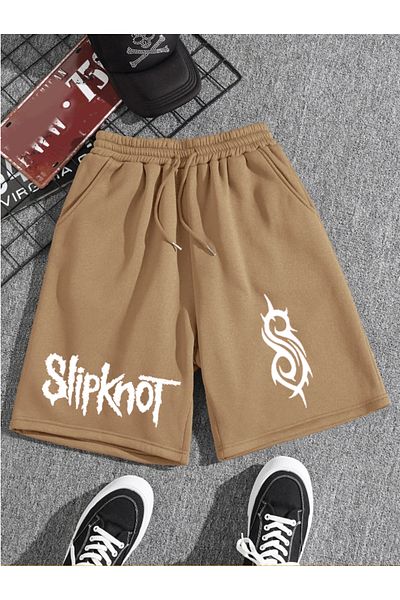 Revasser Unisex Γυναικεία/Ανδρικά slipknot πολύχρωμα κοντό χτενισμένα βαμβακερά σορτς