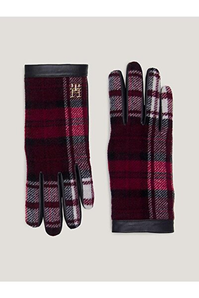 Tommy Hilfiger TOMMY CHECK LEATHER GLOVES