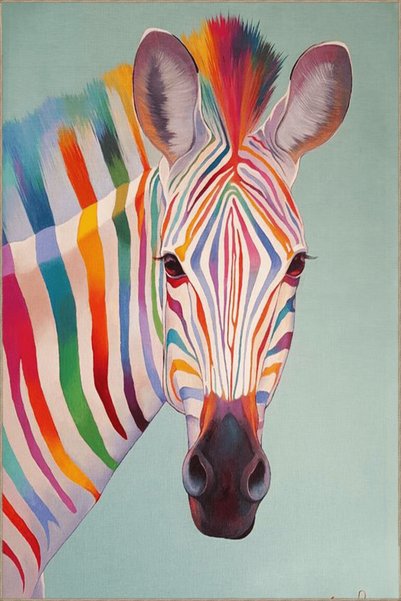 Rugs Modern Halı Multicolor Abstract Zebra Print Creative Modern Decorative C...