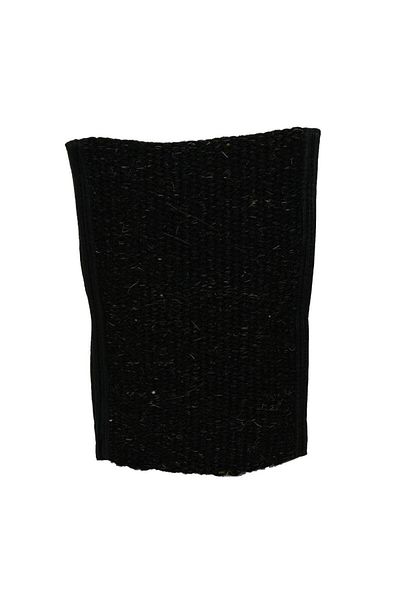 LokmanAVM Natural Goat Hair Hand-Held Black Back and Body Pouch 26 X 18cm