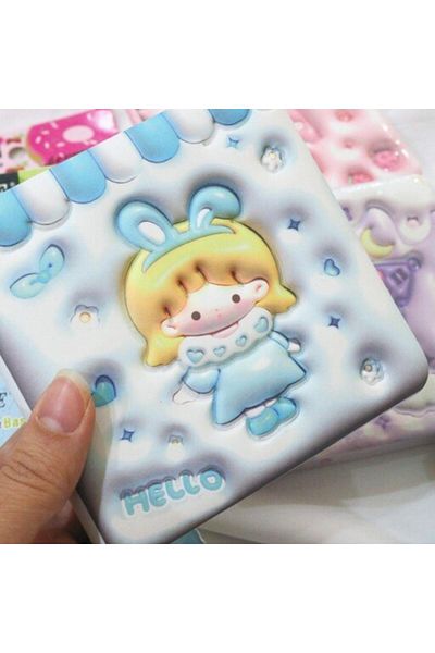 Hediye Vakti Cute Girl Copii Copertă moale Pofidic Notebook Book de amintire 1buc