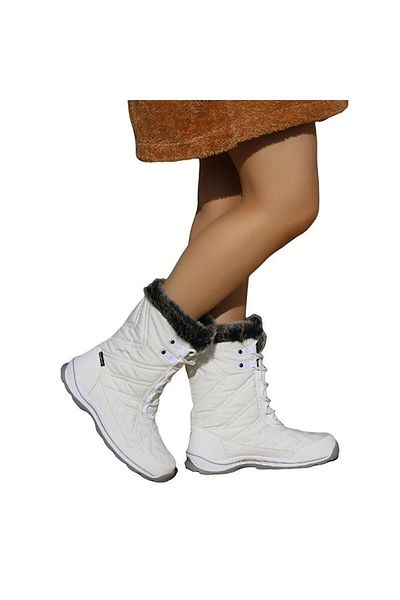 Hammer Jack Z20109 Usoa Parachute Fabric Αδιάβροχες Μπότες Χιονιού Λευκές