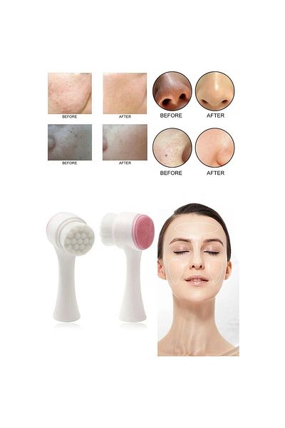 ERATOS Double Sided Facial Cleansing Brush - Extra Soft Material Brush with Silicone