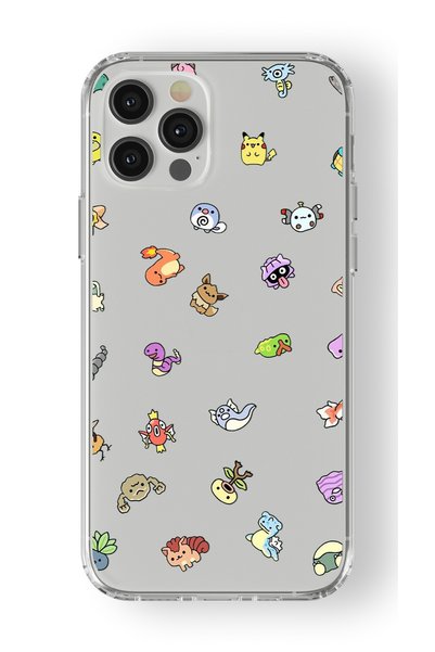 Multitronic iPhone 15 Pro Max Compatible Pokemon Design Printed Transparent Case