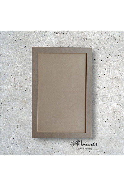 SERAP İSKENDER PAİNTİNG DİKDÖRTGEN İÇİ OYMA MDF TABLO 60x40 CM , 10 Mm Kalınlık