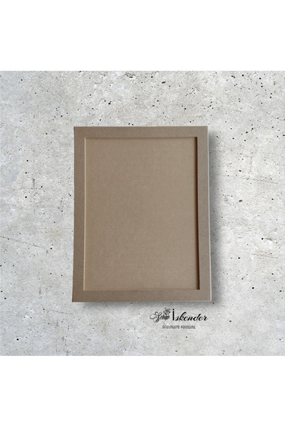 SERAP İSKENDER PAİNTİNG DİKDÖRTGEN İÇİ OYMA MDF TABLO 35x45 CM , 10 Mm Kalınlık