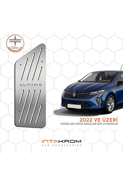 İntachrom Renault Clıo 5 Alpine Krom Ayak Dinlendirme Pedalı 2023 ve Üzeri