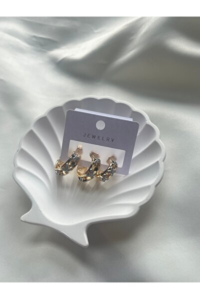 Pure 3’lü Tiffany Model Çelik Küpe