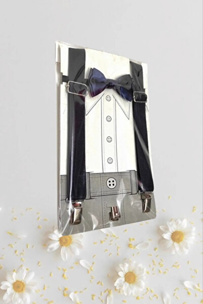 NOBLE STORE Σετ παπιγιόν και ζαρτιέρες για αγόρια - 23 Απριλίου Ρυθμιζόμενο, ...