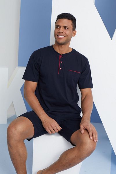KLY Σετ ανδρικό σορτς με κοντό μανίκι Navy Blue 2022