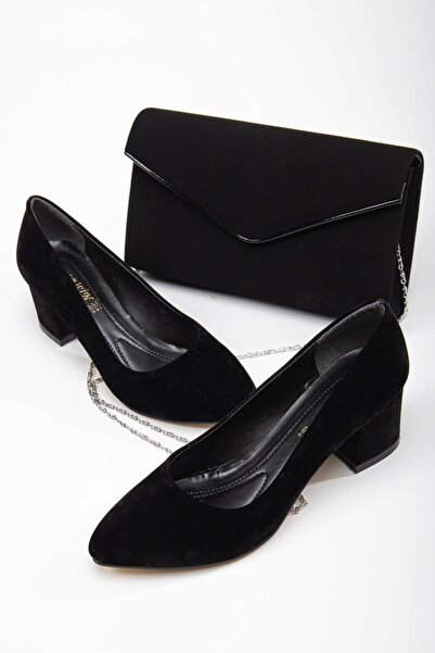 DARUGA طقم حقيبة نسائية بكعب سميك 5 سم