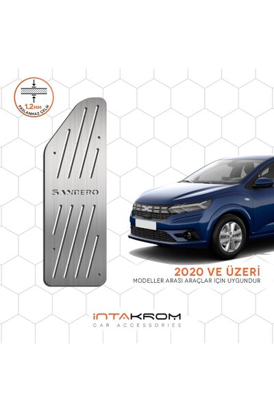 İntachrom Dacia Sandero Krom Ayak Dinlendirme Pedalı 2020 ve Üzeri