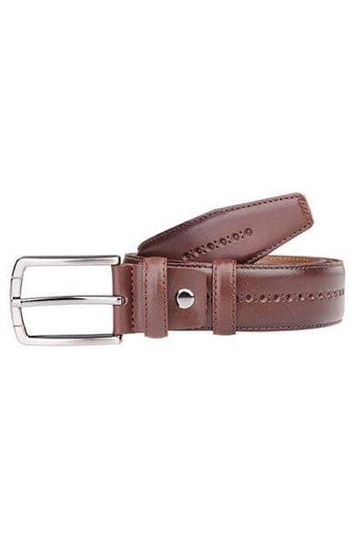 Deriza Ανδρική δερμάτινη ζώνη Sterio Brown