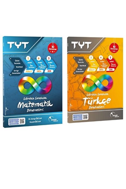 Doktrin Yayınları TYT Matematik ve Türkçe 10x40 Deneme Sınavı (2 Kitap) Doktr...