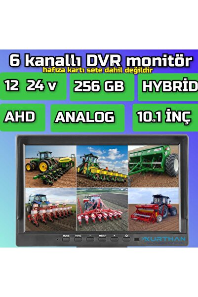 Twogo 6 KANALLI HYBRİD DVR MONİTÖR (KAMERASIZ) 256 GB -  12*24 VOLT