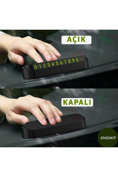 ENASHOP Auto Car Chest Number Number Open and Close System Vehicle Parking Telephone Number Number