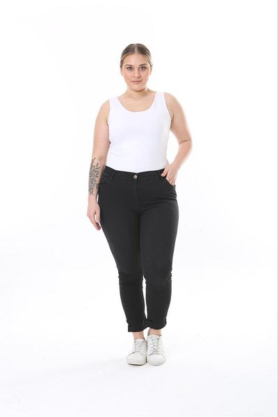 EYLÜL BUTİK Women's Double Leg Ankle Pants