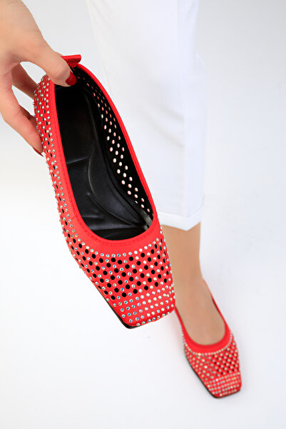 SOHO Piros női balerinák 18932