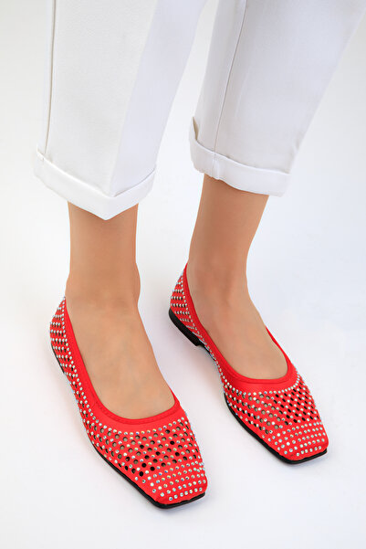 SOHO Piros női balerinák 18932